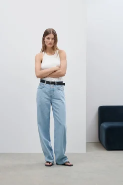 Closed Wide Jeans - Style Name Wylan Light blue Sale