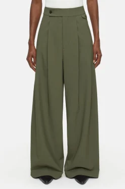 Closed Wide Pants - Style Name Hanbury industrial green Hot