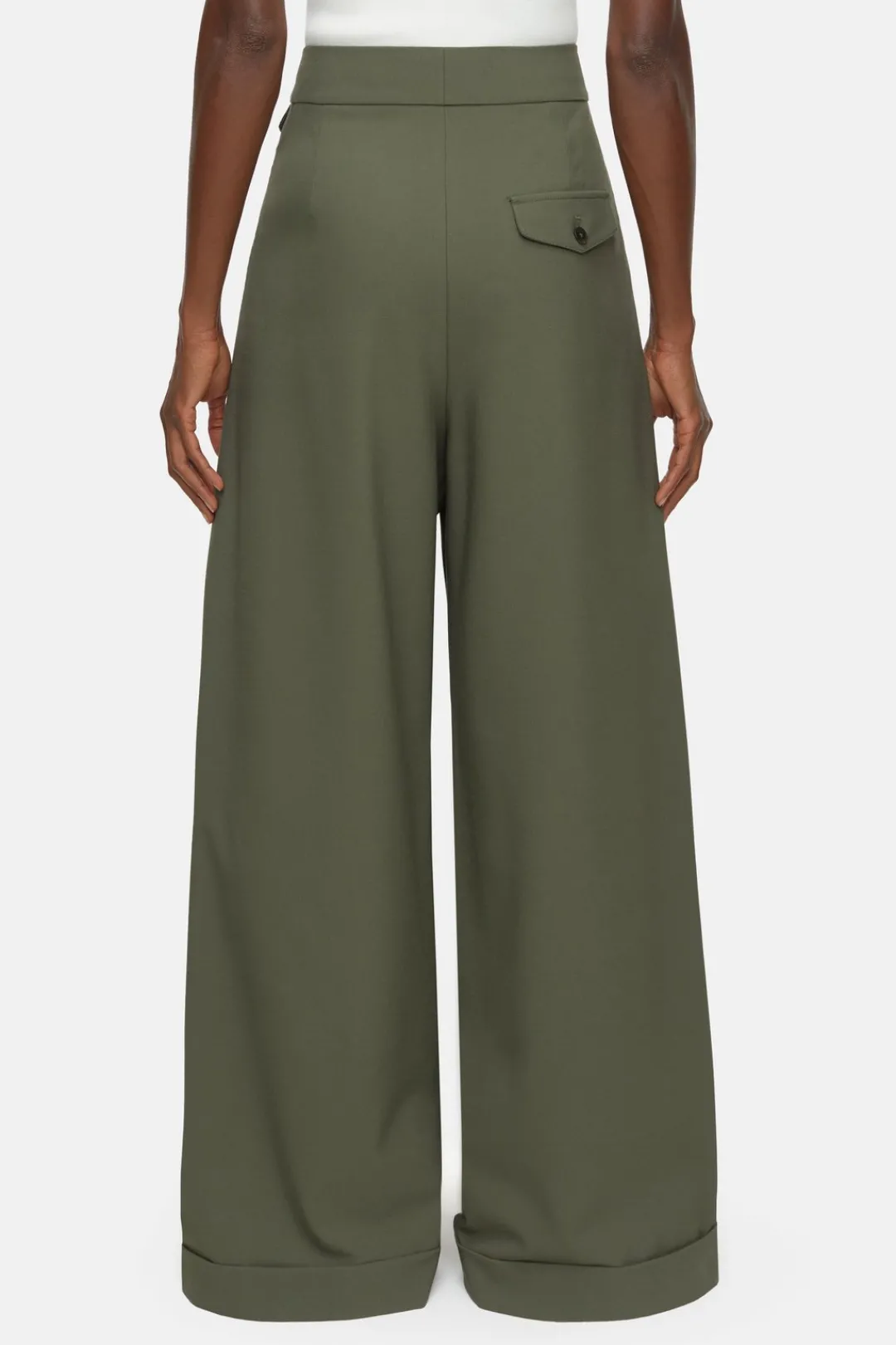 Closed Wide Pants - Style Name Hanbury industrial green Hot