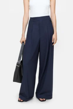 Closed Wide Pants - Style Name Hanbury Dark night Discount