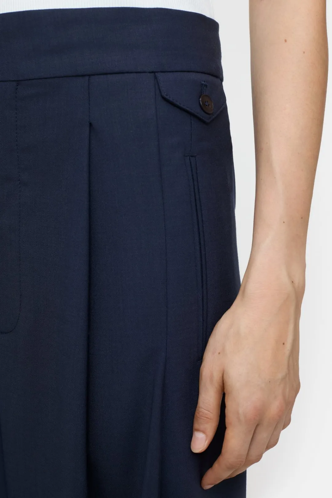 Closed Wide Pants - Style Name Hanbury Dark night Discount
