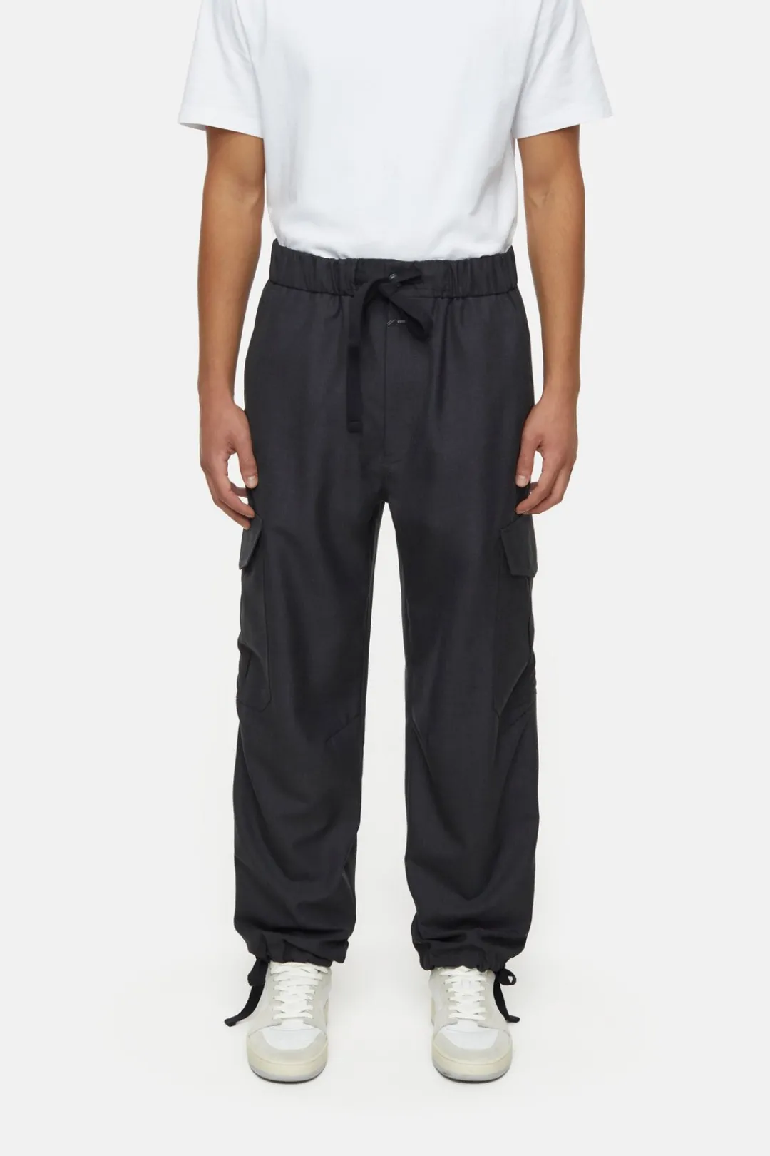 Closed Wide Pants - Style Name Newport Wide anthracite melange Clearance