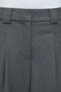 Closed Wide Pants - Style Name Wendlyn Dark grey melange Hot