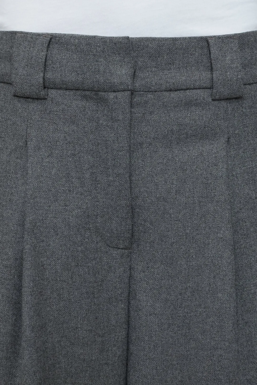 Closed Wide Pants - Style Name Wendlyn Dark grey melange Hot