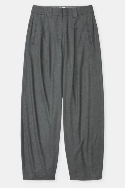 Closed Wide Pants - Style Name Wendlyn Dark grey melange Hot