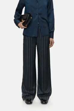 Closed Wide Pants - Style Name Winona Space blue Discount
