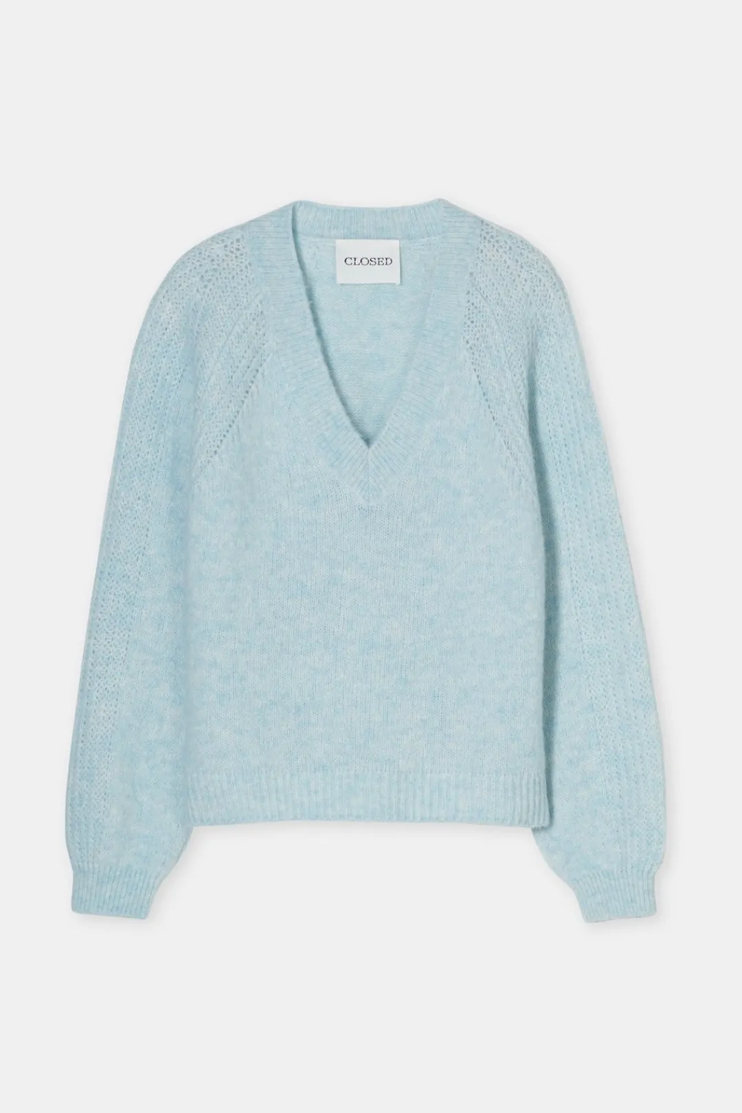 Closed Wool and alpaca mix jumper Light sky blue New
