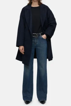 Closed Wool and cashmere blend coat Dark night Outlet