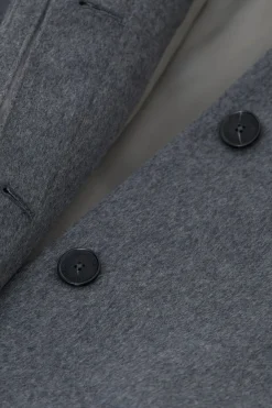 Closed Wool and cashmere blend coat Dark grey melange Outlet