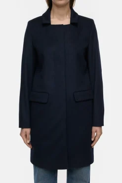 Closed Wool and cashmere blend coat Dark night Clearance
