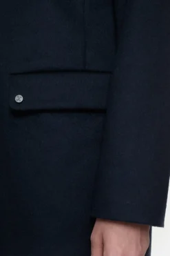 Closed Wool and cashmere blend coat Dark night Clearance