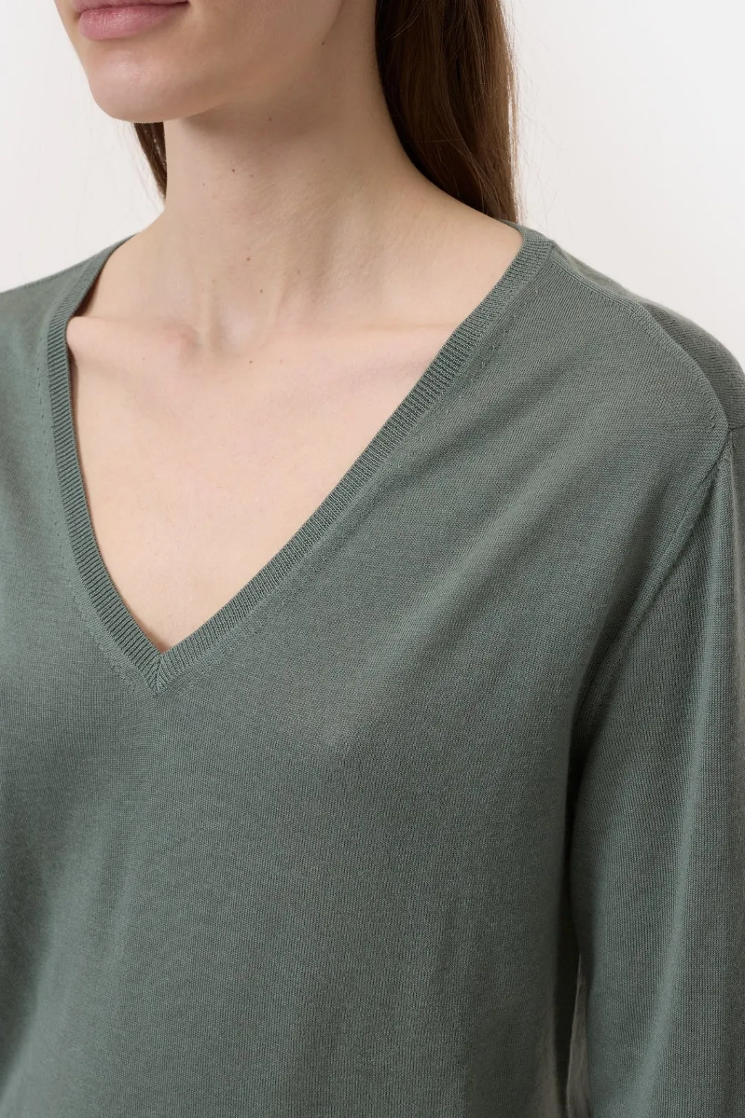 Closed Wool and silk blend jumper Faded green Outlet