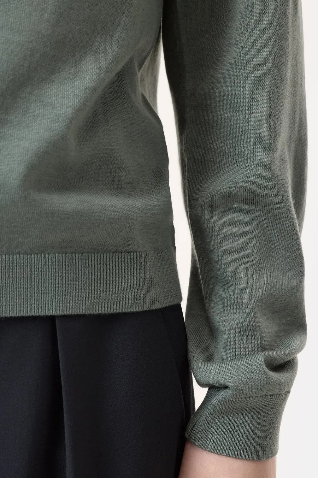 Closed Wool and silk blend jumper Faded green Outlet