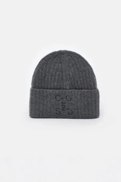 Closed Wool beanie Dark grey melange Clearance