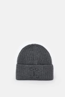 Closed Wool beanie Dark grey melange Clearance