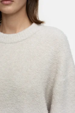 Closed Wool blend bouclé jumper Pearl beige Sale