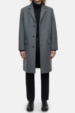 Closed Wool blend coat Dark grey melange Outlet
