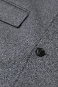 Closed Wool blend coat Dark grey melange Outlet