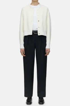 Closed Wool blend college jacket Ivory Best