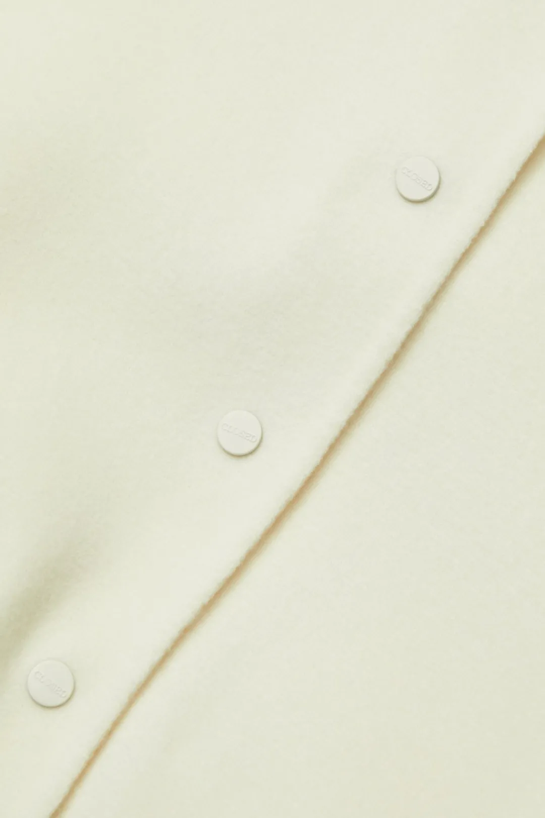 Closed Wool blend college jacket Ivory Best