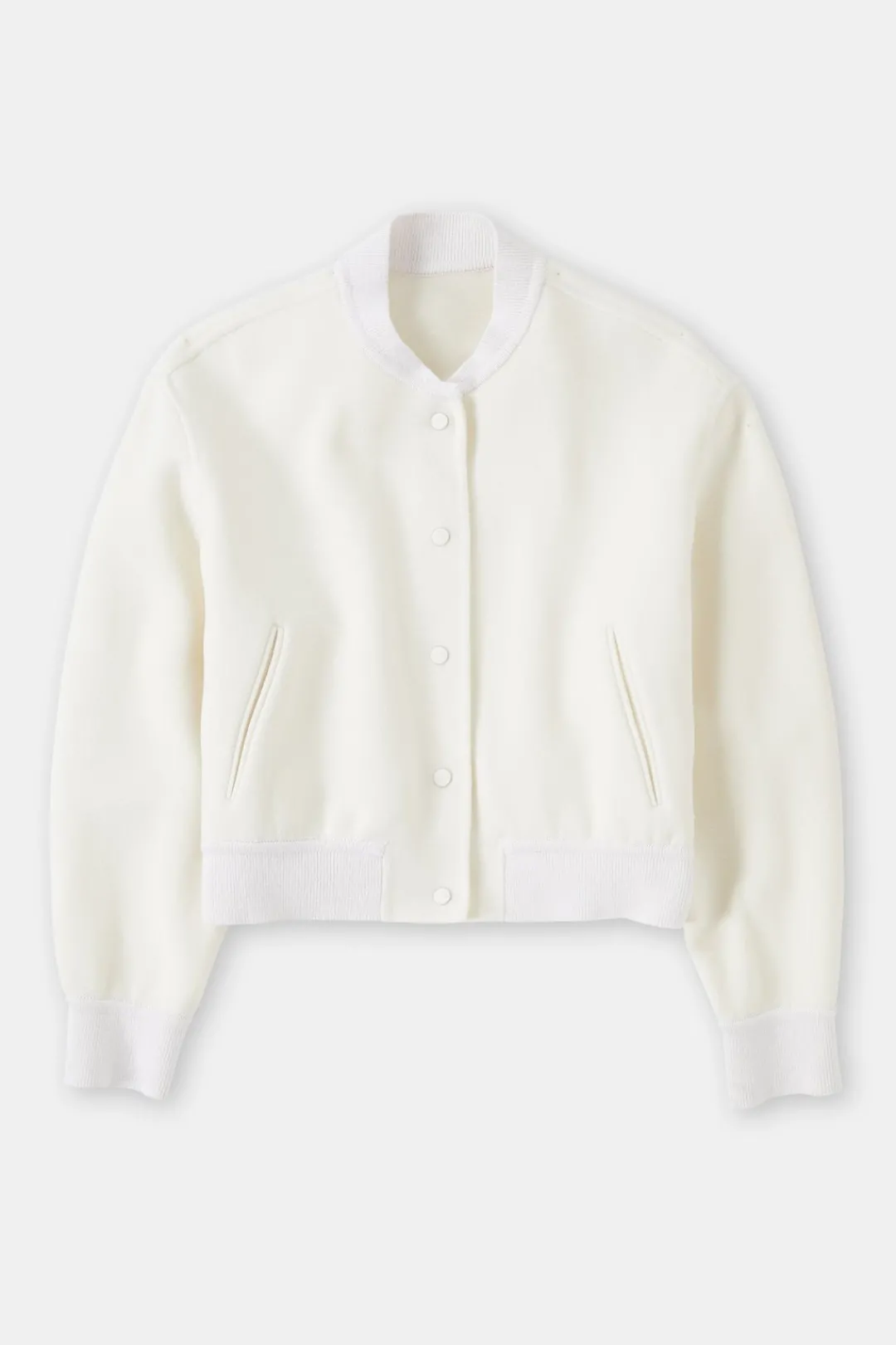 Closed Wool blend college jacket Ivory Best