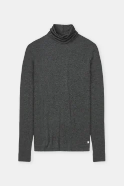 Closed Wool blend turtleneck Dark grey melange Discount