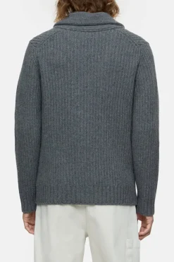 Closed Wool cardigan Dark grey melange Best