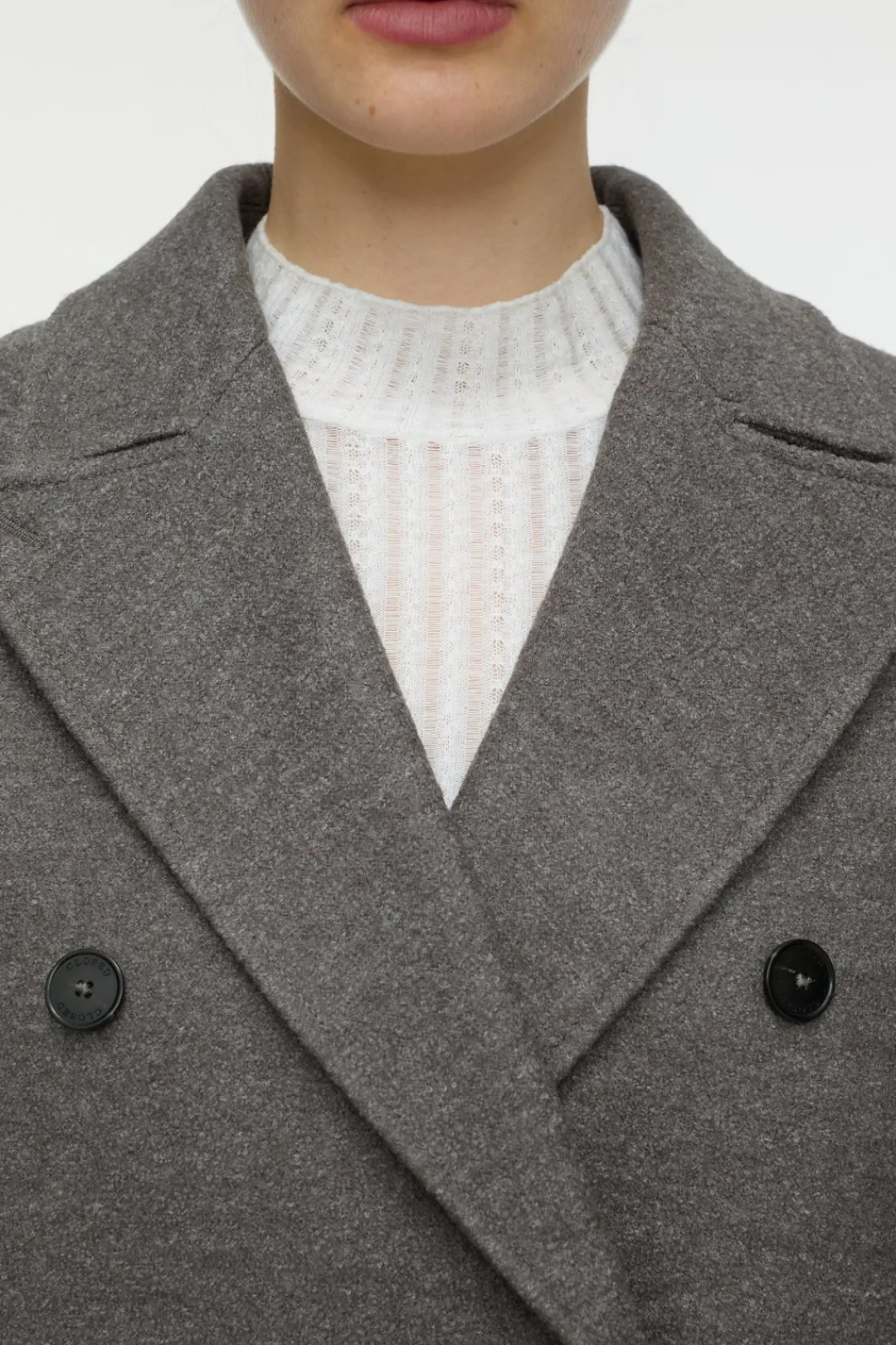 Closed Wool coat Heritage grey Best