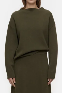 Closed Wool mix double-face jumper Ver green Sale