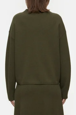 Closed Wool mix double-face jumper Ver green Sale