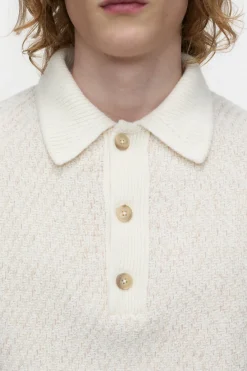 Closed Wool polo jumper Ivory Outlet