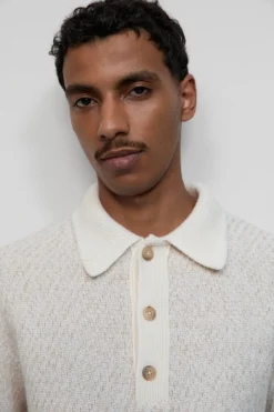 Closed Wool polo jumper Ivory Outlet