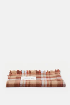 Closed Wool scarf Ferro brown Online