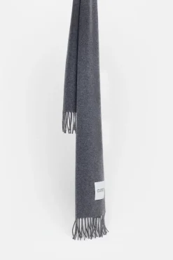 Closed Wool scarf Dark grey melange New