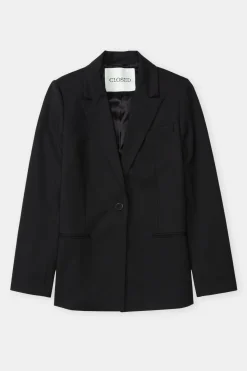 Closed Wool stretch blazer Black New