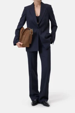 Closed Wool stretch blazer Dark night Sale