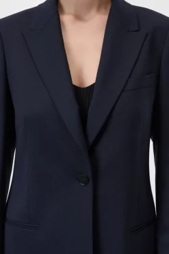 Closed Wool stretch blazer Dark night Sale