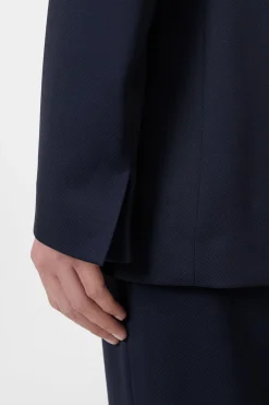 Closed Wool stretch blazer Dark night Sale