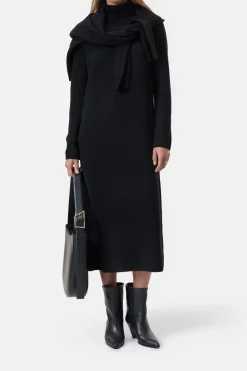 Closed Wool turtleneck dress Black Discount