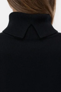 Closed Wool turtleneck dress Black Discount