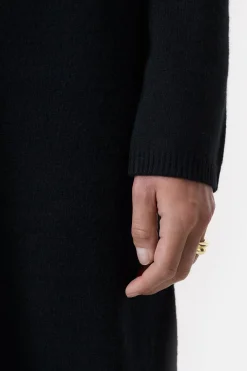 Closed Wool turtleneck dress Black Discount