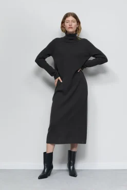 Closed Wool turtleneck dress Irish coffee Best