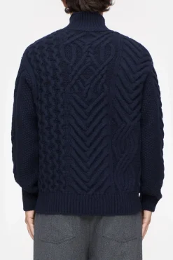 Closed Wool turtleneck jumper Dark night Clearance