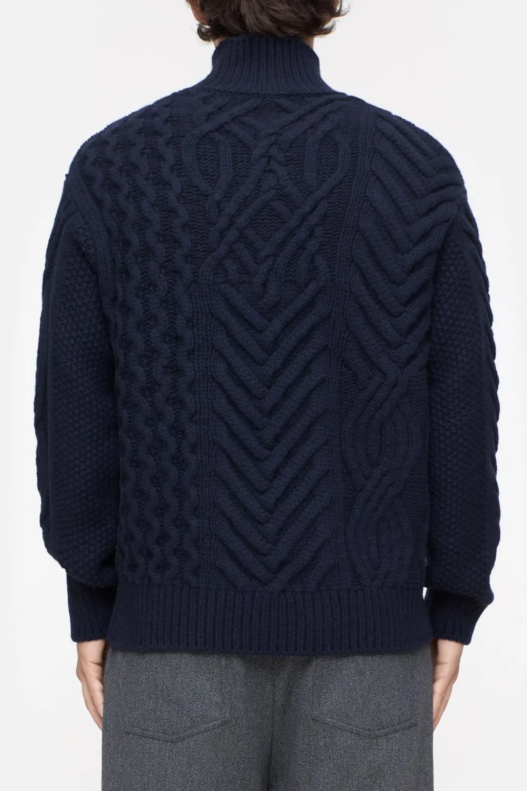 Closed Wool turtleneck jumper Dark night Clearance