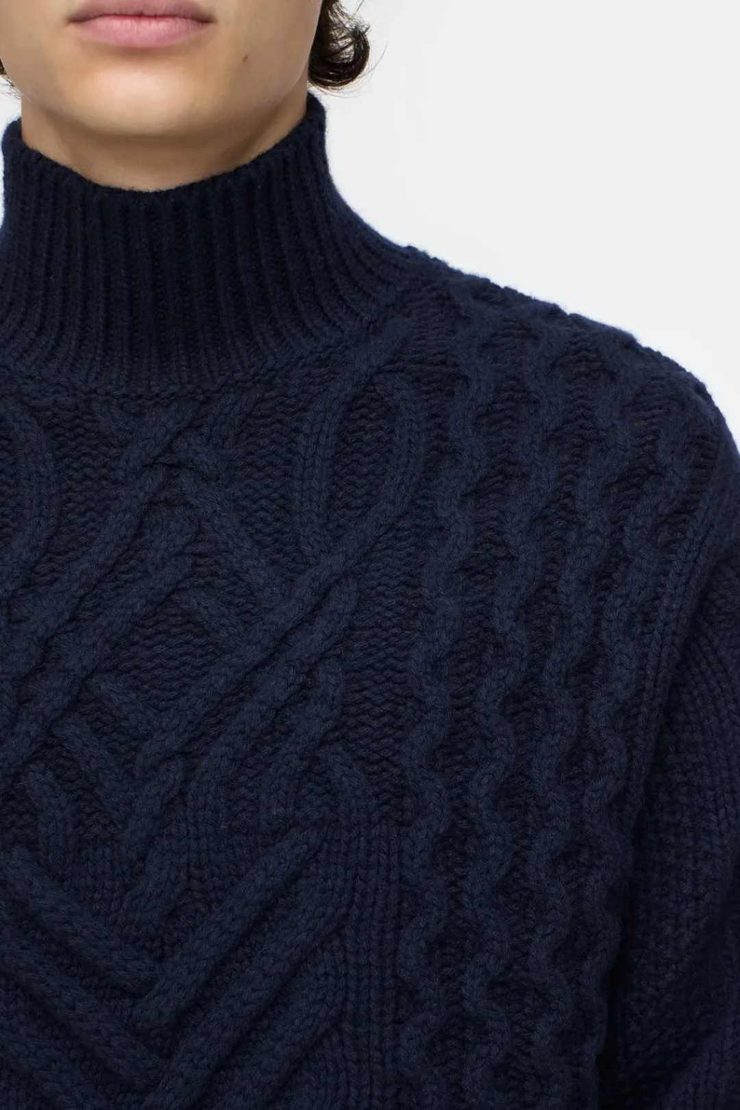 Closed Wool turtleneck jumper Dark night Clearance