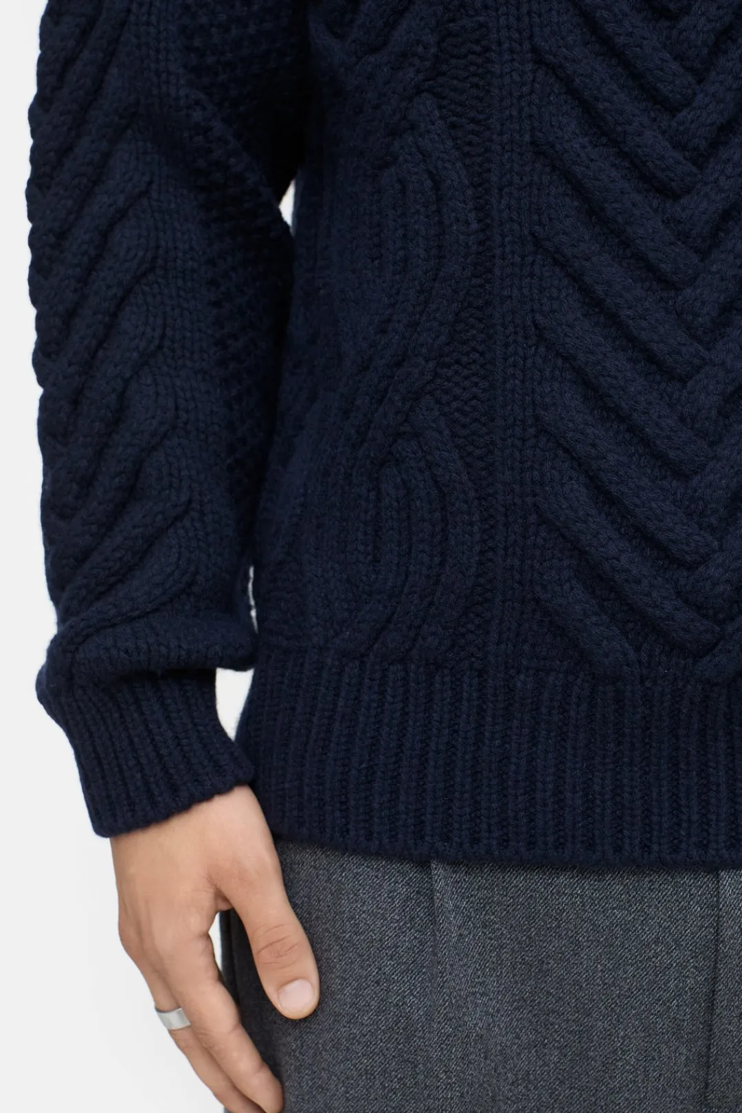 Closed Wool turtleneck jumper Dark night Clearance