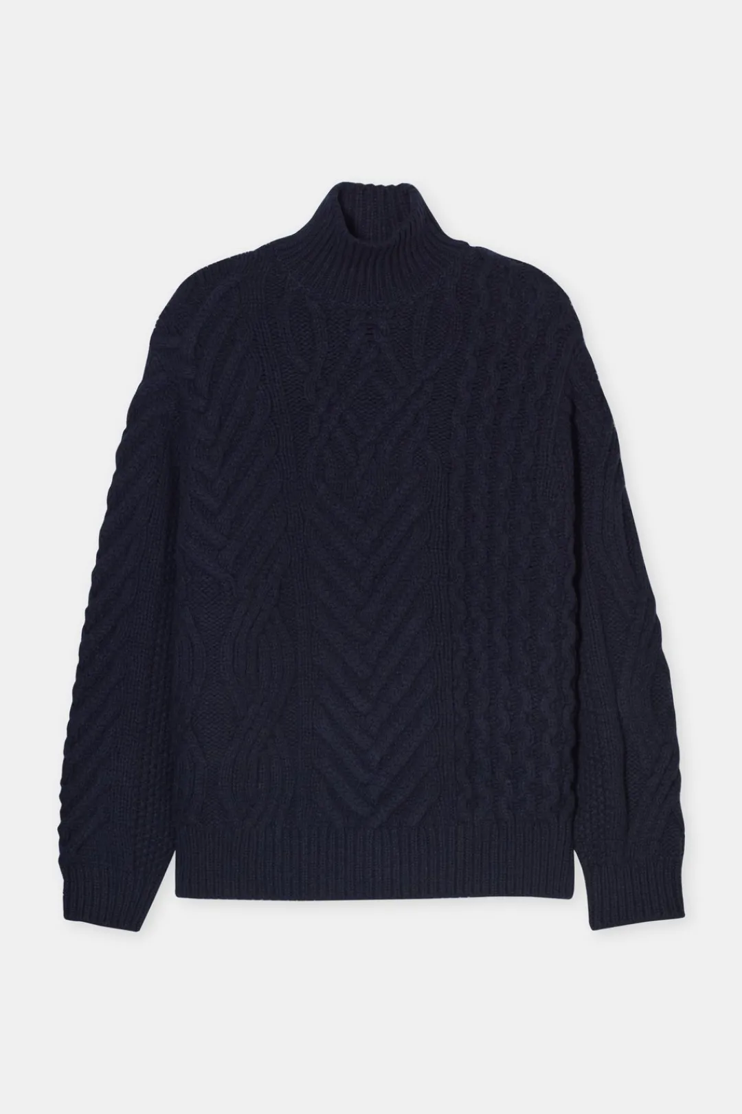 Closed Wool turtleneck jumper Dark night Clearance