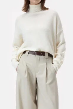 Closed Wool turtleneck jumper Ivory Clearance