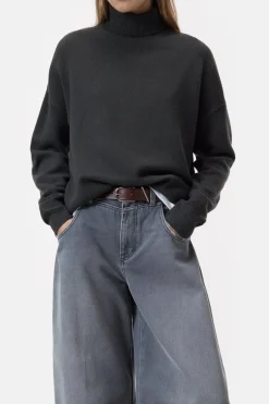 Closed Wool turtleneck jumper Irish coffee
