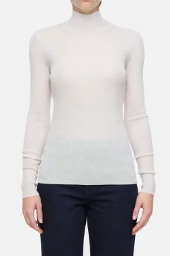 Closed Wool-cashmere longsleeve Pearl beige Clearance
